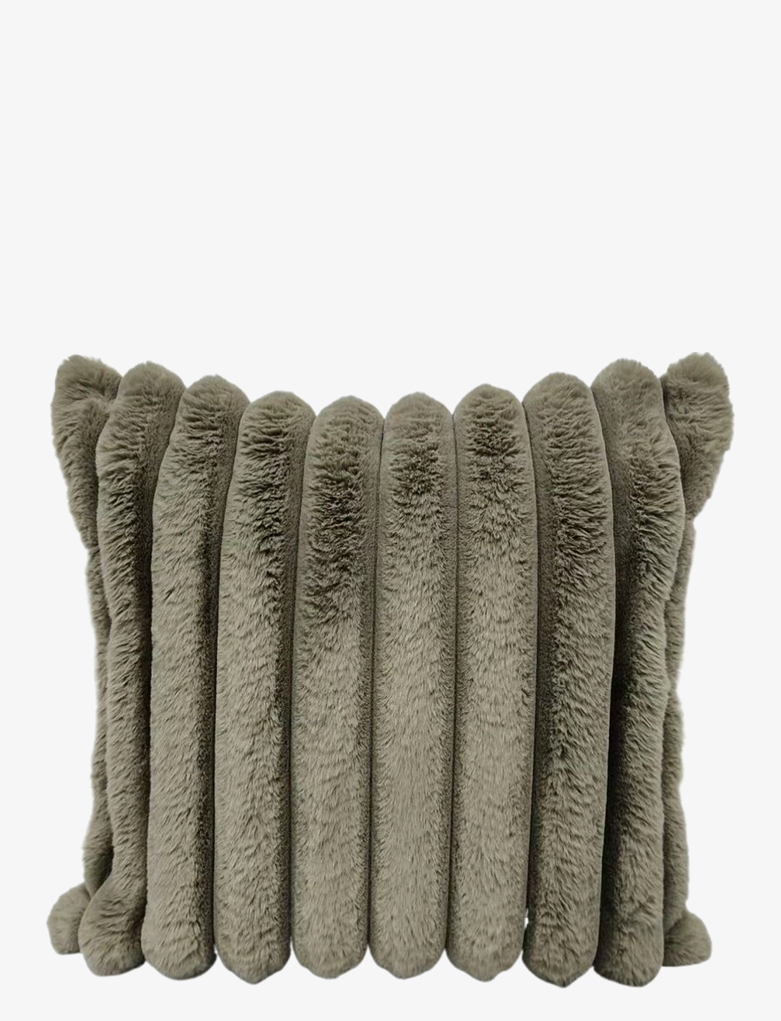 CEANNIS C/C 50X50 Fake Pelz Stripe Grau Grün - 50X50CM - Unisex