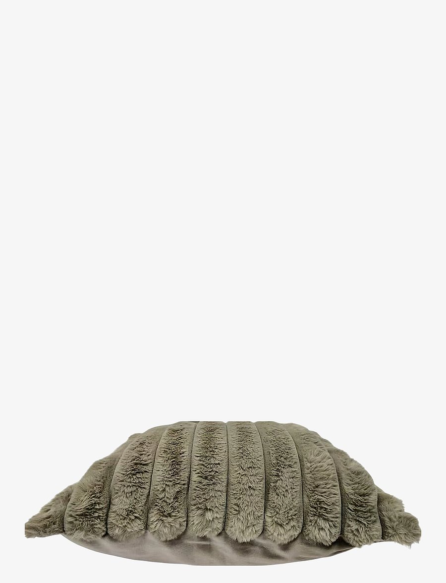 Ceannis - C/c 50x50 Fake Fur Stripe Grey - kissen - grey - 1