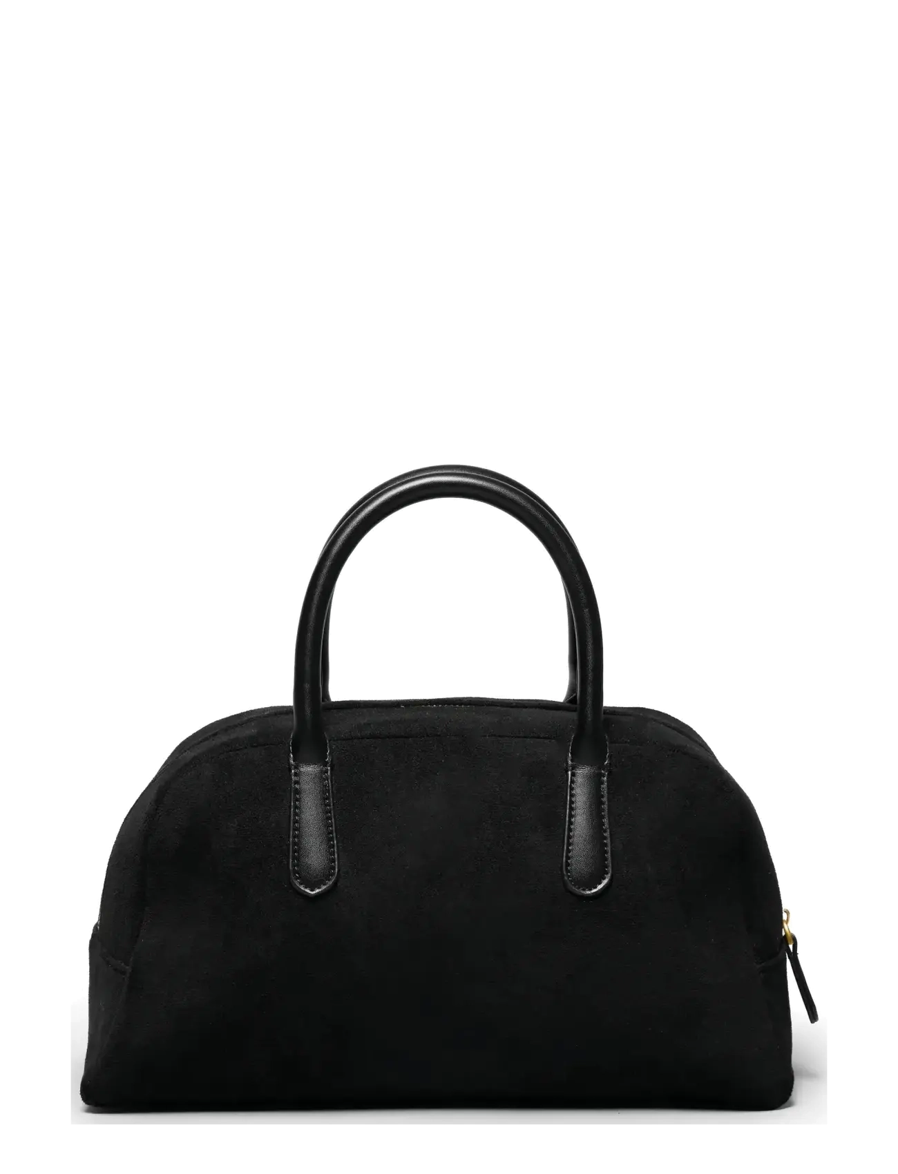 CEANNIS Fake Wildleder Bowling Tasche / Schwarz Schwarz - One Size - Damen