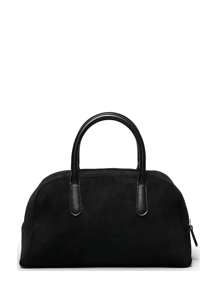 Ceannis - Fake Suede Bowling Bag / Black - besondere anlässe - black - 0