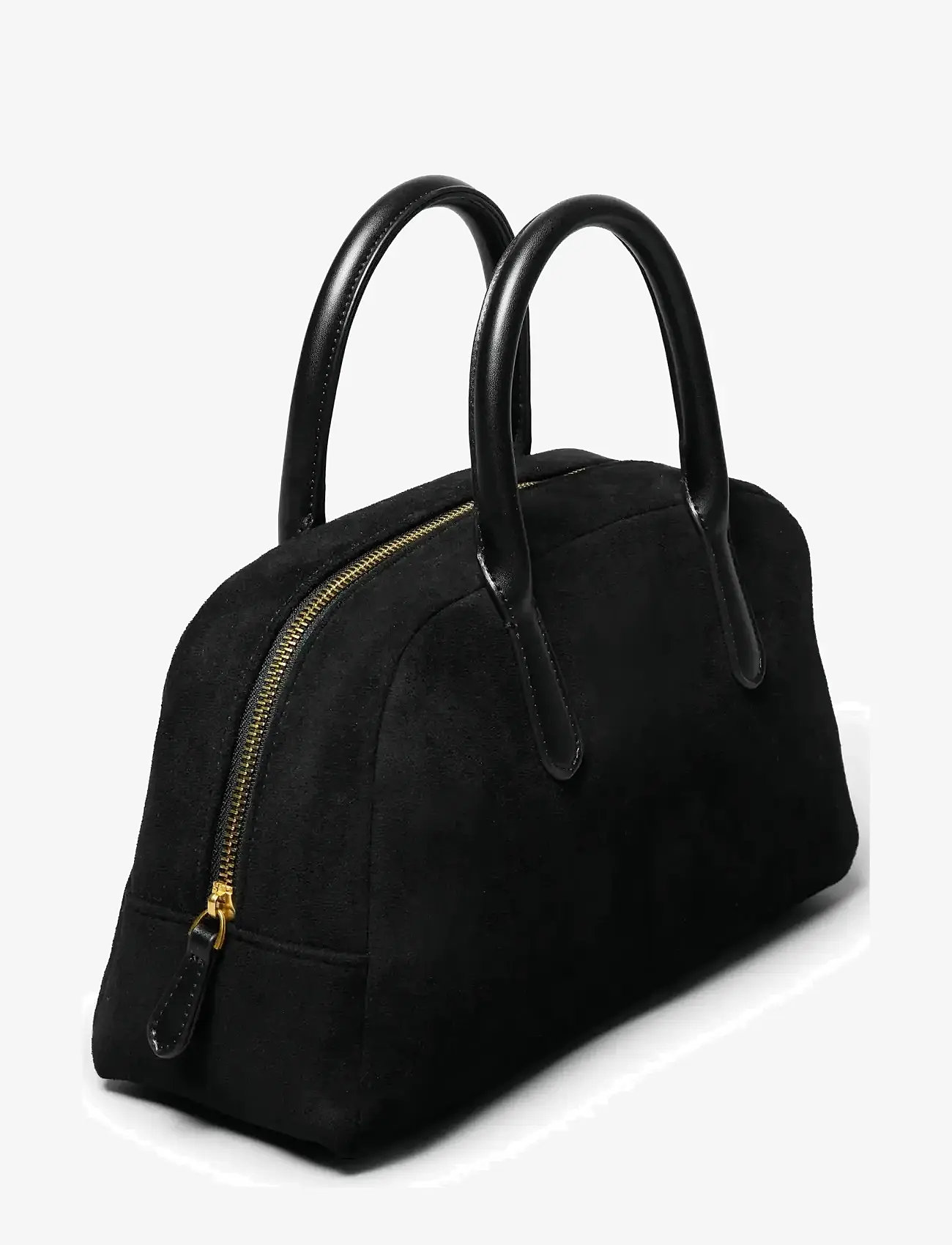 Ceannis - Fake Suede Bowling Bag / Black - ypatingos progos - black - 1