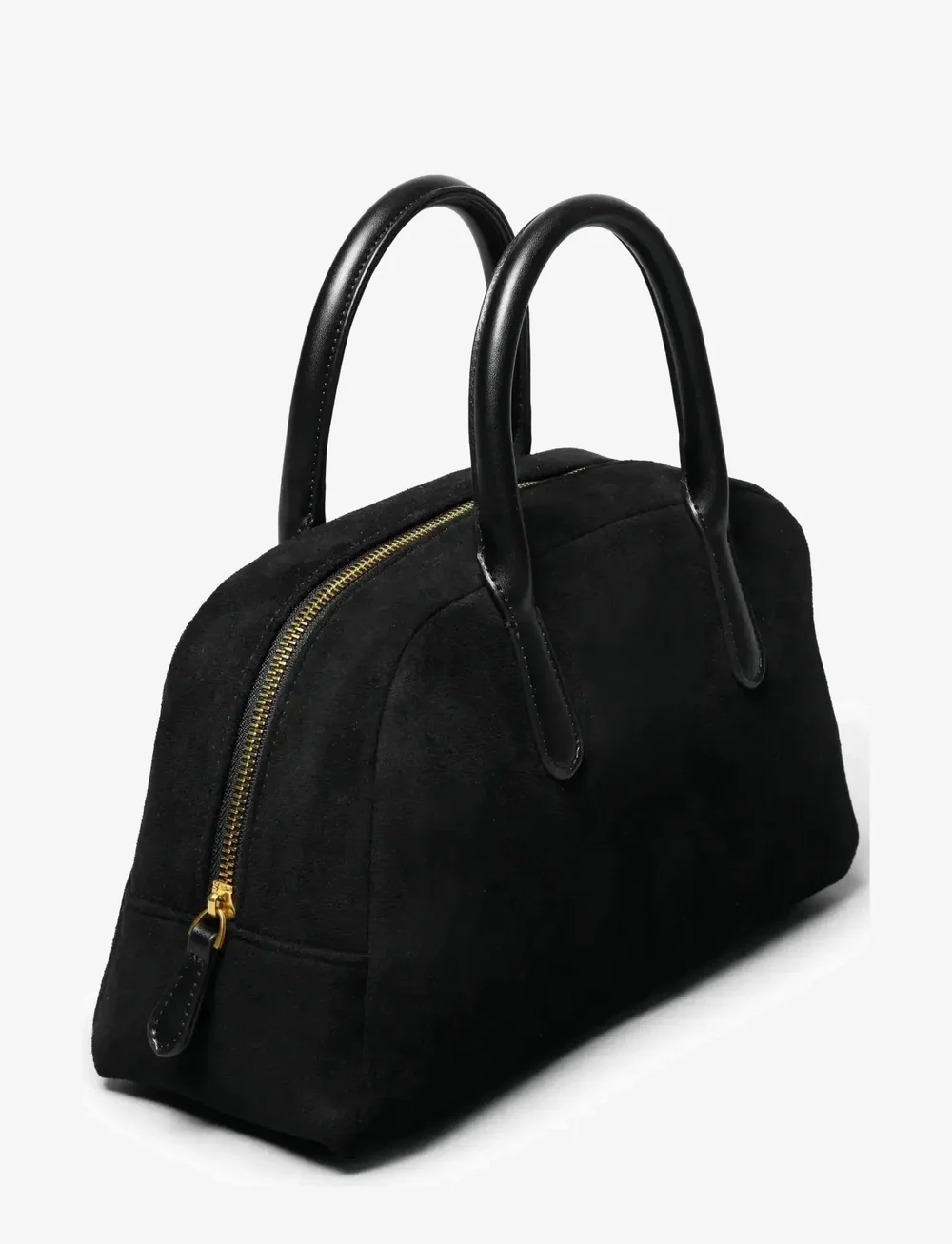 Ceannis - Fake Suede Bowling Bag - særlige begivenheder - black - 1