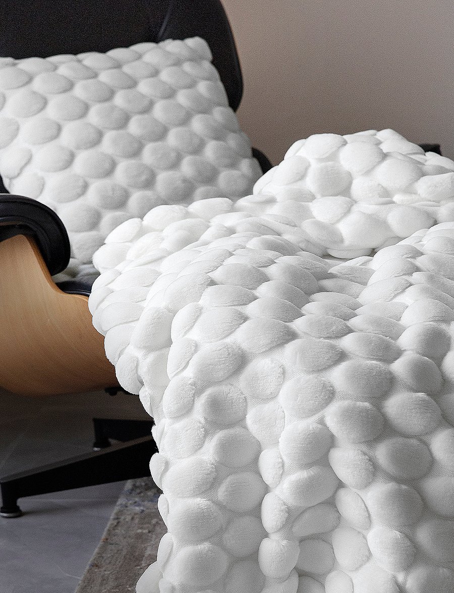Ceannis - Egg Throw 130x170cm - decken - white - 3