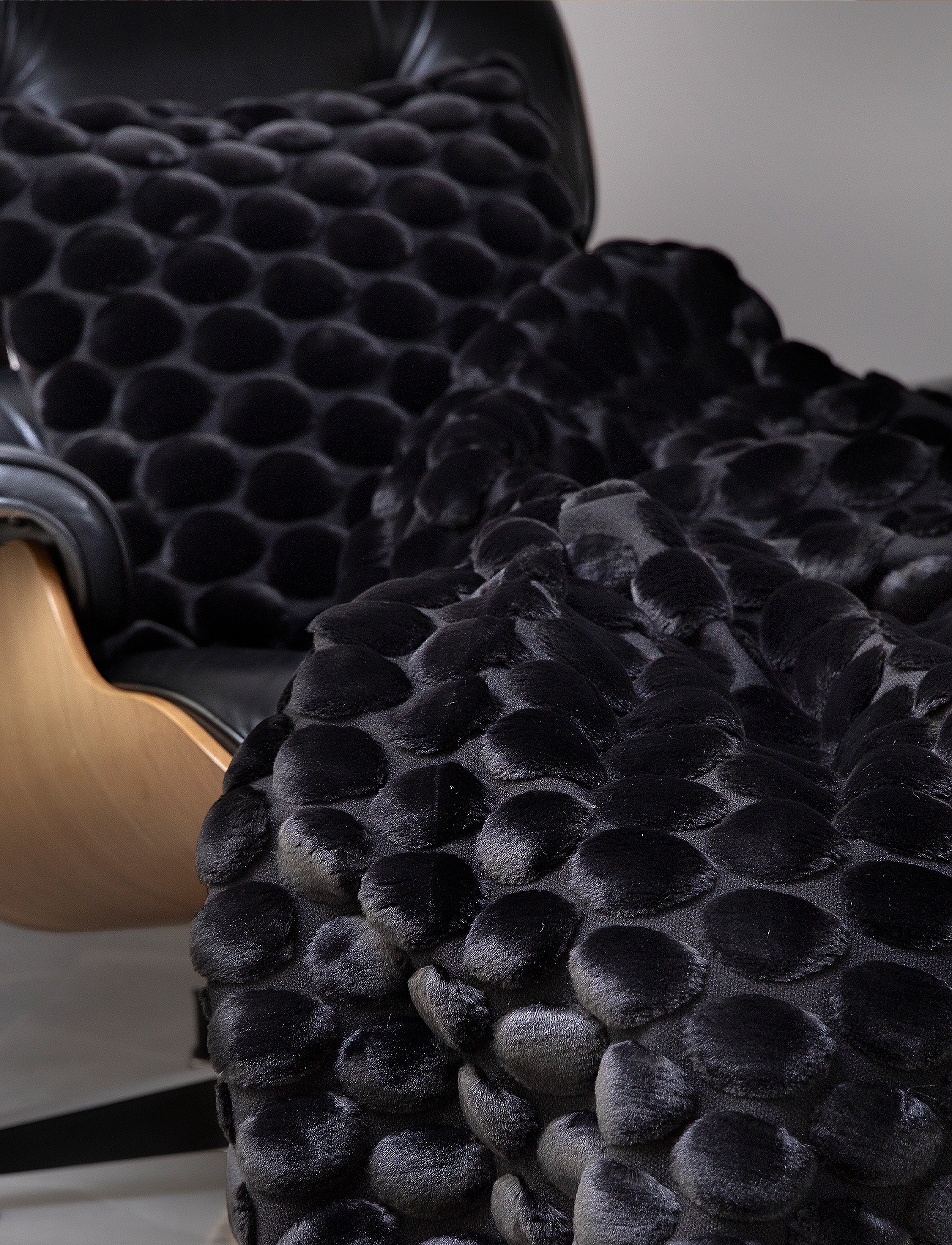 Ceannis - Egg Throw 130x170cm - plaider - black - 3