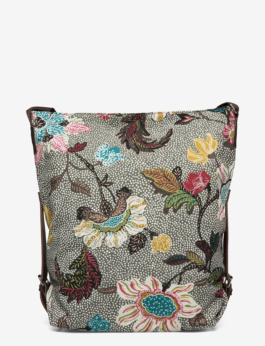 Ceannis - Shoulder Bag Flower Linen Color: Grey - besondere anlässe - grey - 1
