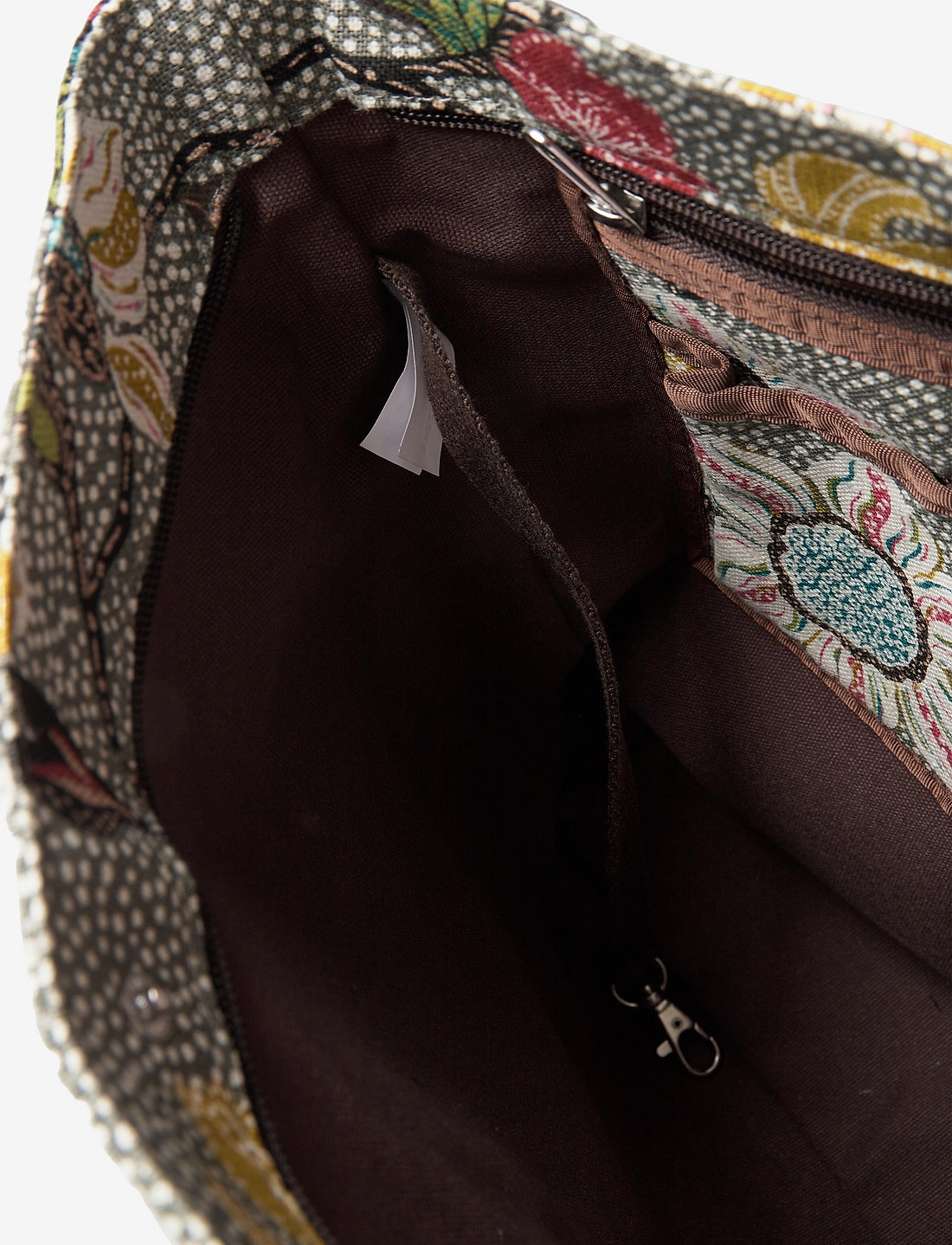 Ceannis - Shoulder Bag Flower Linen Color: Grey - besondere anlässe - grey - 3