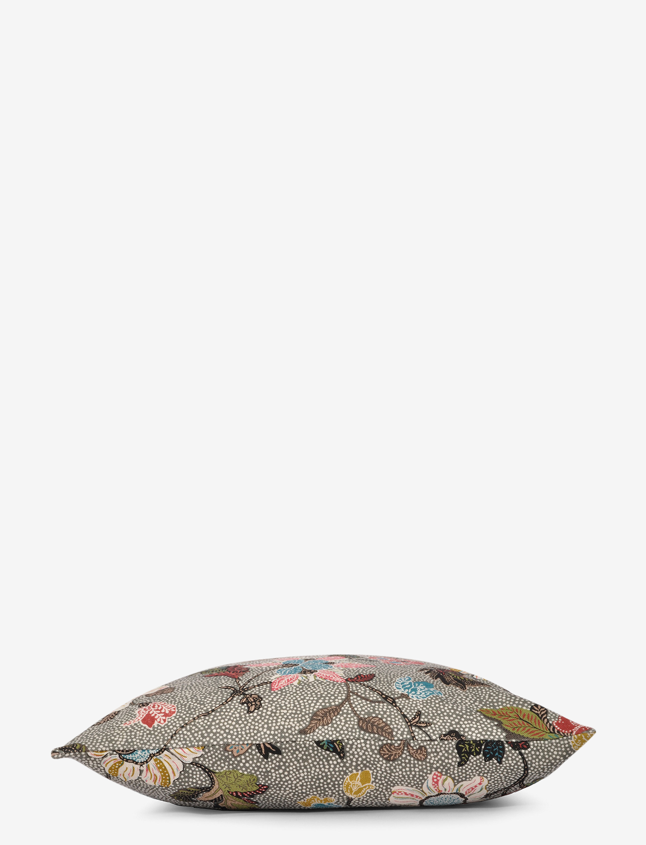Ceannis - Cushion Cover Flower Linen, 50x50cm - púðaver - grey - 2