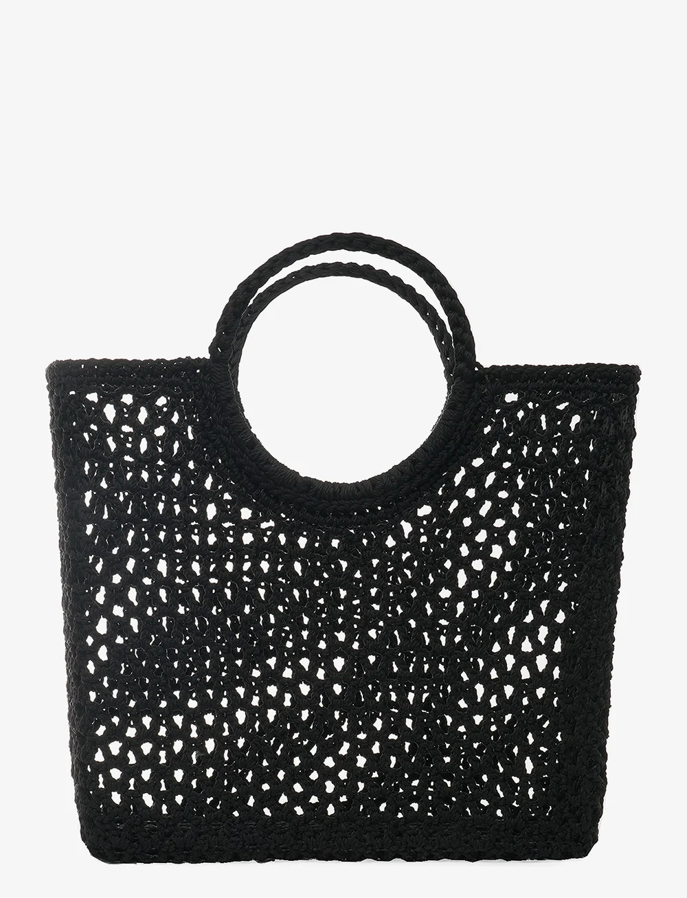 Ceannis - Round Handle Basket Black - shoppers - black - 2