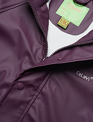 CeLaVi - Basic rainwear set -solid PU - regensets - blackberry wine - 8
