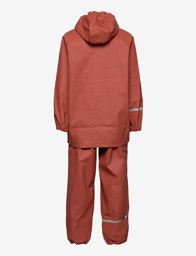 CeLaVi - Basic rainwear set -solid PU - rain sets - redwood - 1