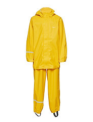 CeLaVi - Basic rainwear set -solid PU - laveste priser - yellow - 0