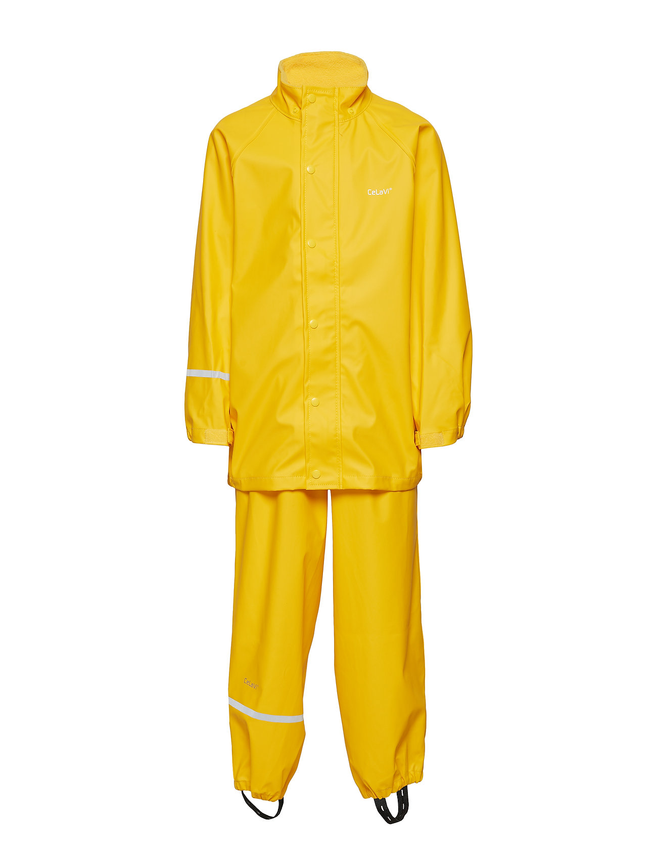 CeLaVi - Basic rainwear set -solid PU - najniższe ceny - yellow - 1