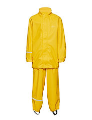 CeLaVi - Basic rainwear set -solid PU - laveste priser - yellow - 1