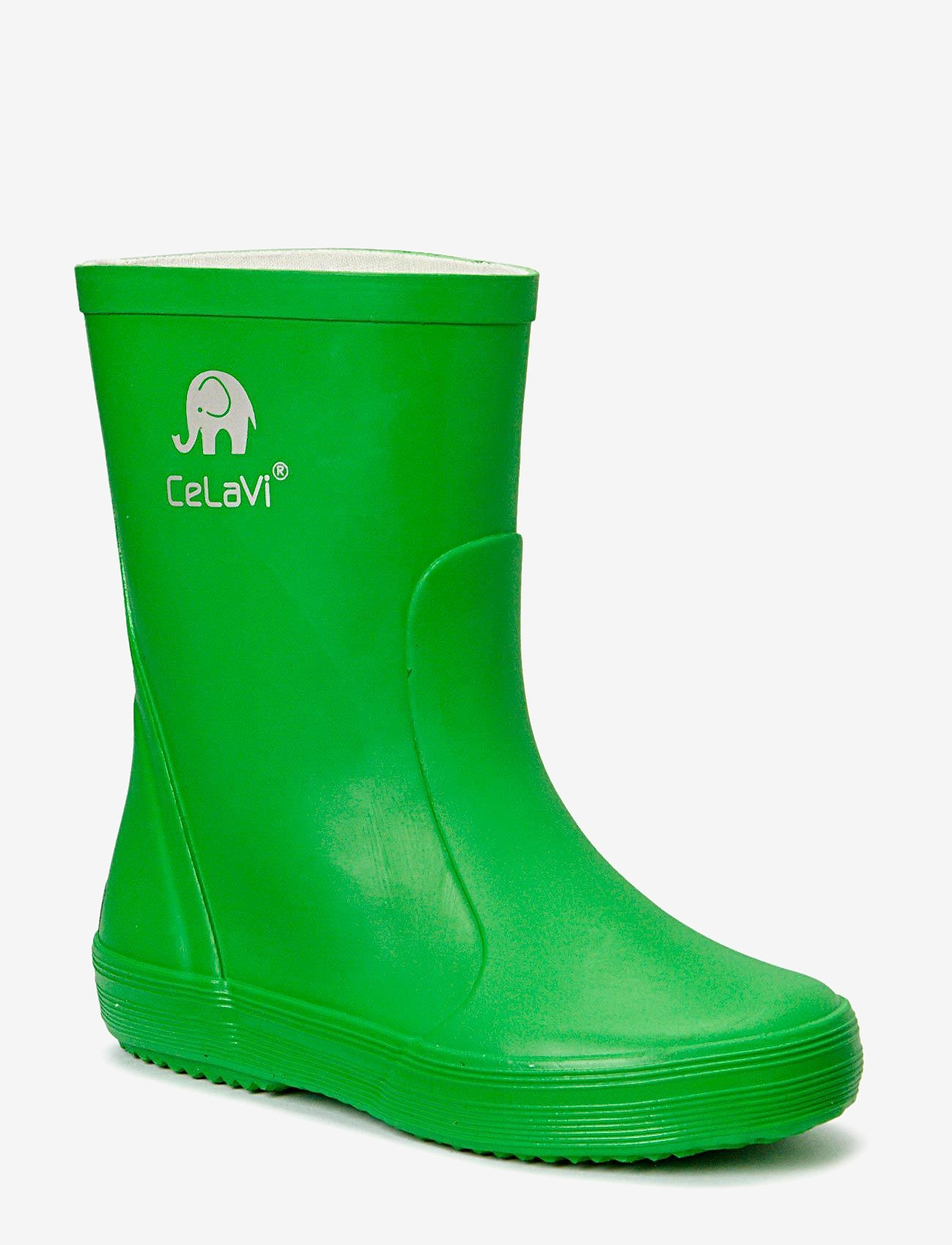 CeLaVi - Basic wellies -solid - unlined rubberboots - green - 0