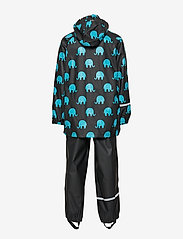 CeLaVi - Rainwear set elephant AOP - PU - shop under 30kr - black - 3