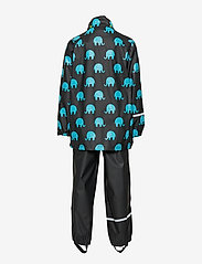 CeLaVi - Rainwear set elephant AOP - PU - shop under 30kr - black - 4