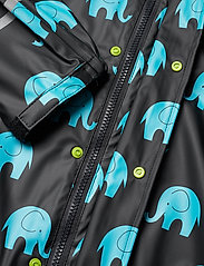 CeLaVi - Rainwear set elephant AOP - PU - shop under 30kr - black - 8