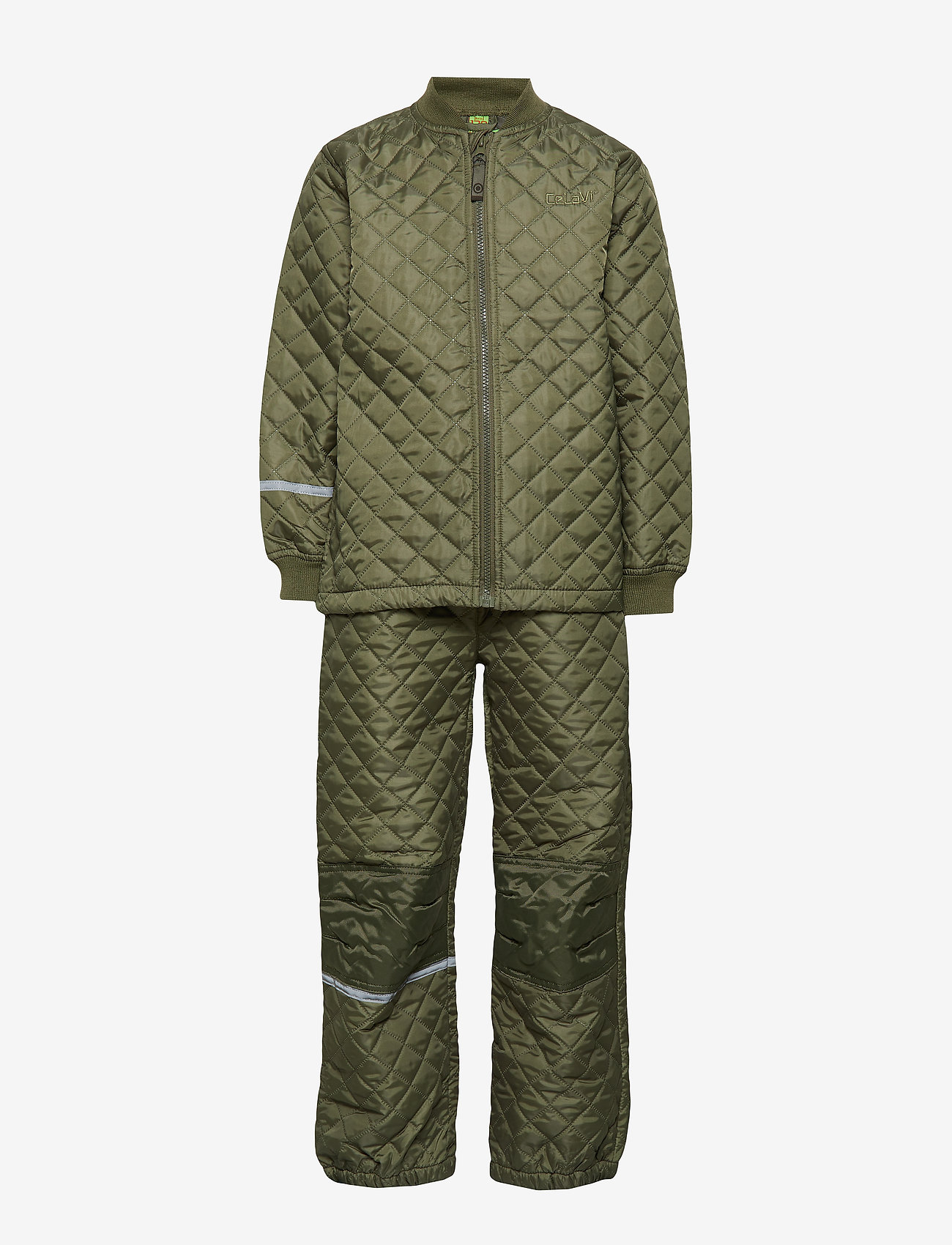 CeLaVi - Basic thermal set -solid - overtøj - dusty olive - 0
