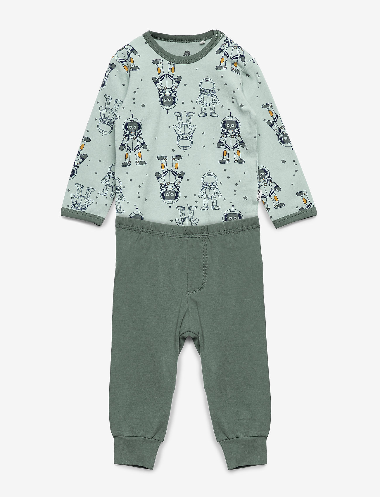 CeLaVi - Baby Pyjamas Set - AOP - rinkiniai - balsam green - 0