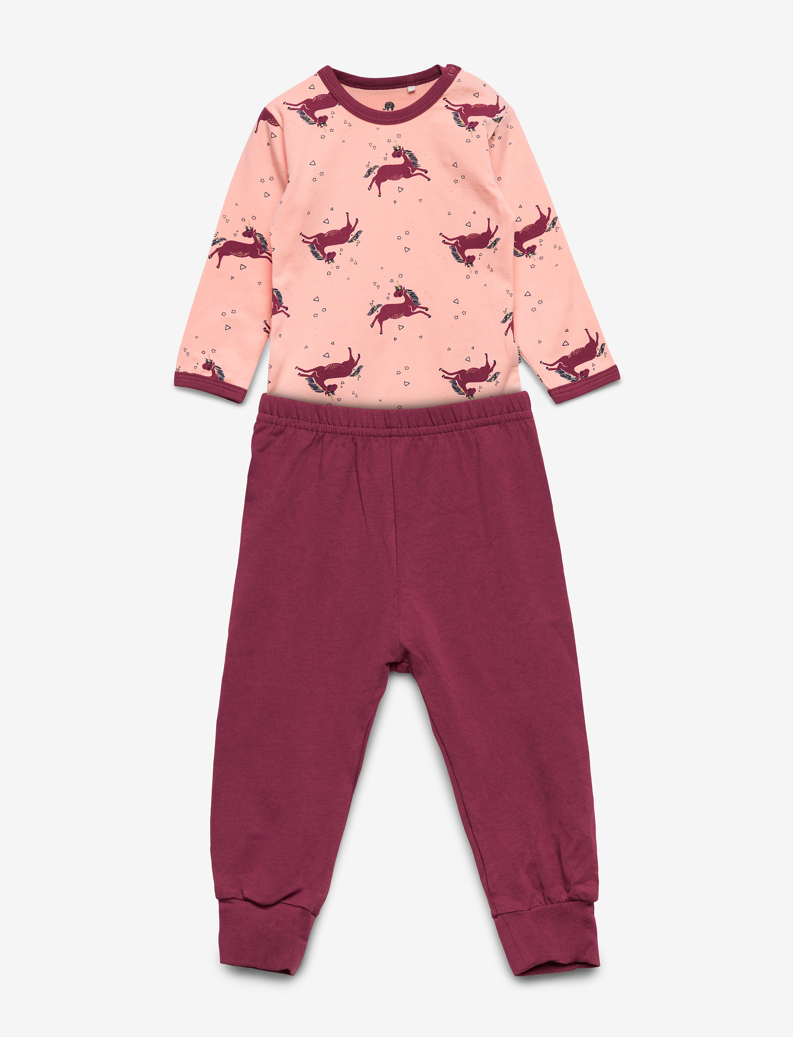 CeLaVi Baby Pyjamas Set -AOP - Sovplagg - SILVER ROSA / pink/rose