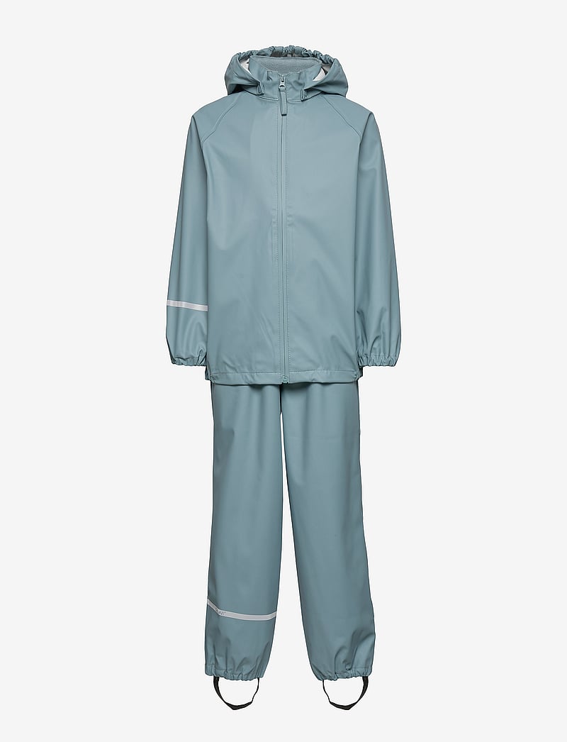 CeLaVi - Basic rainwear set -Recycle PU - regnsæt - smoke blue - 0