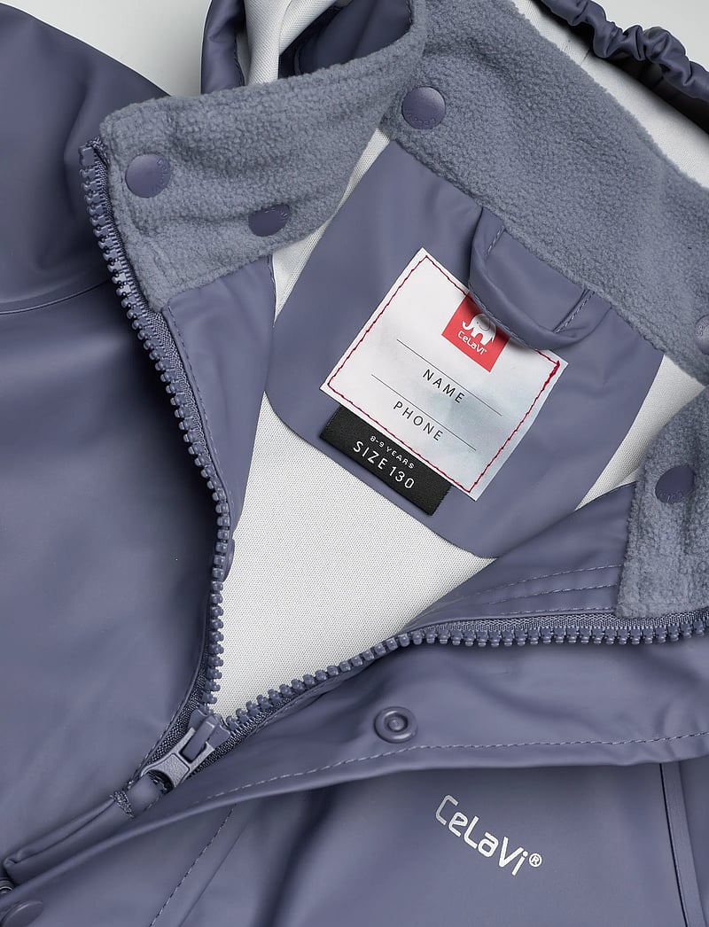 CeLaVi - Basic rainwear set -solid PU - rain sets - flint stone - 4