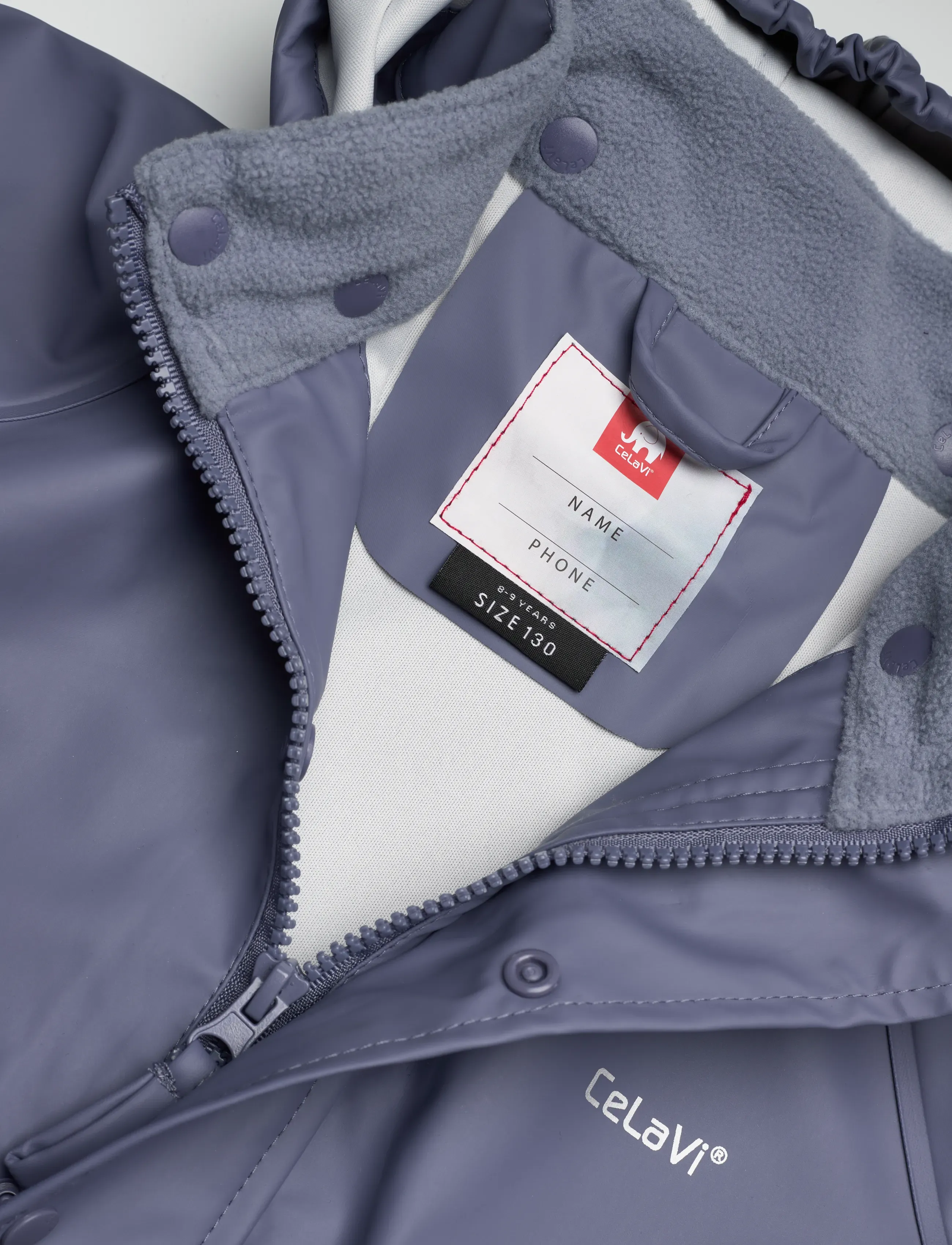 CeLaVi - Basic rainwear set -solid PU - rain sets - flint stone - 4