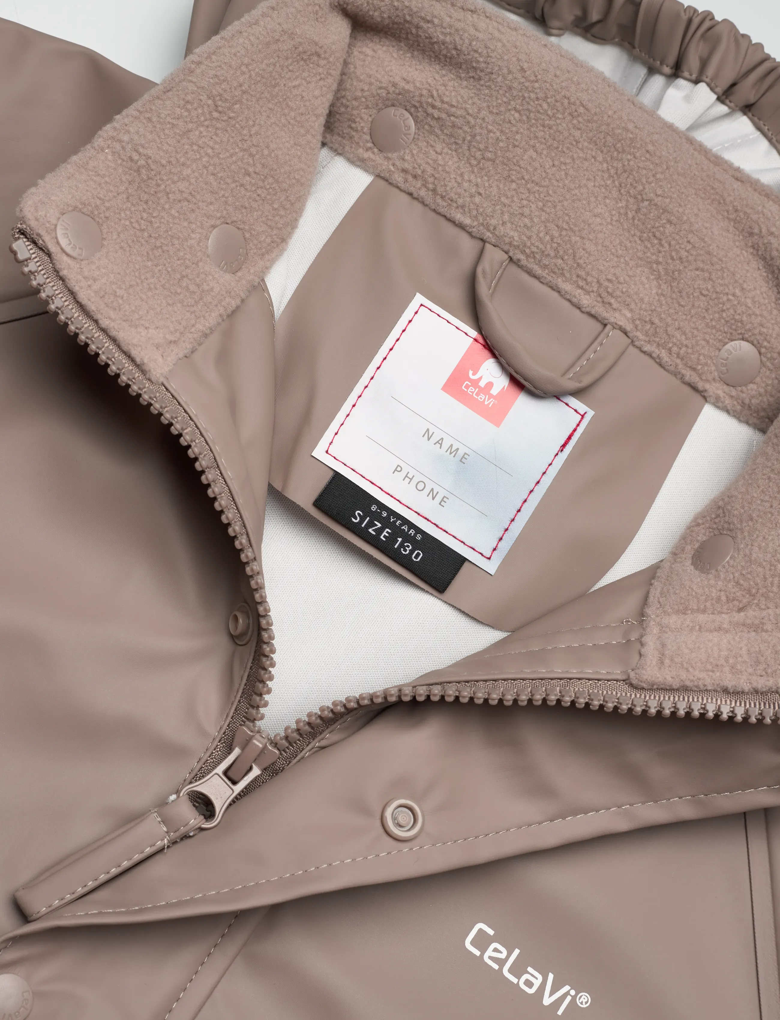CeLaVi - Basic rainwear set -solid PU - rain sets - fungi - 4