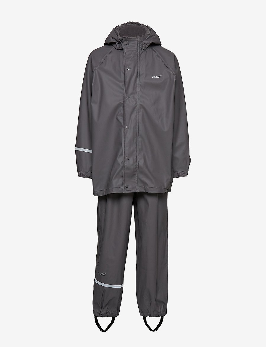 CeLaVi - Basic rainwear set -solid PU - ensembles de pluie - grey - 1