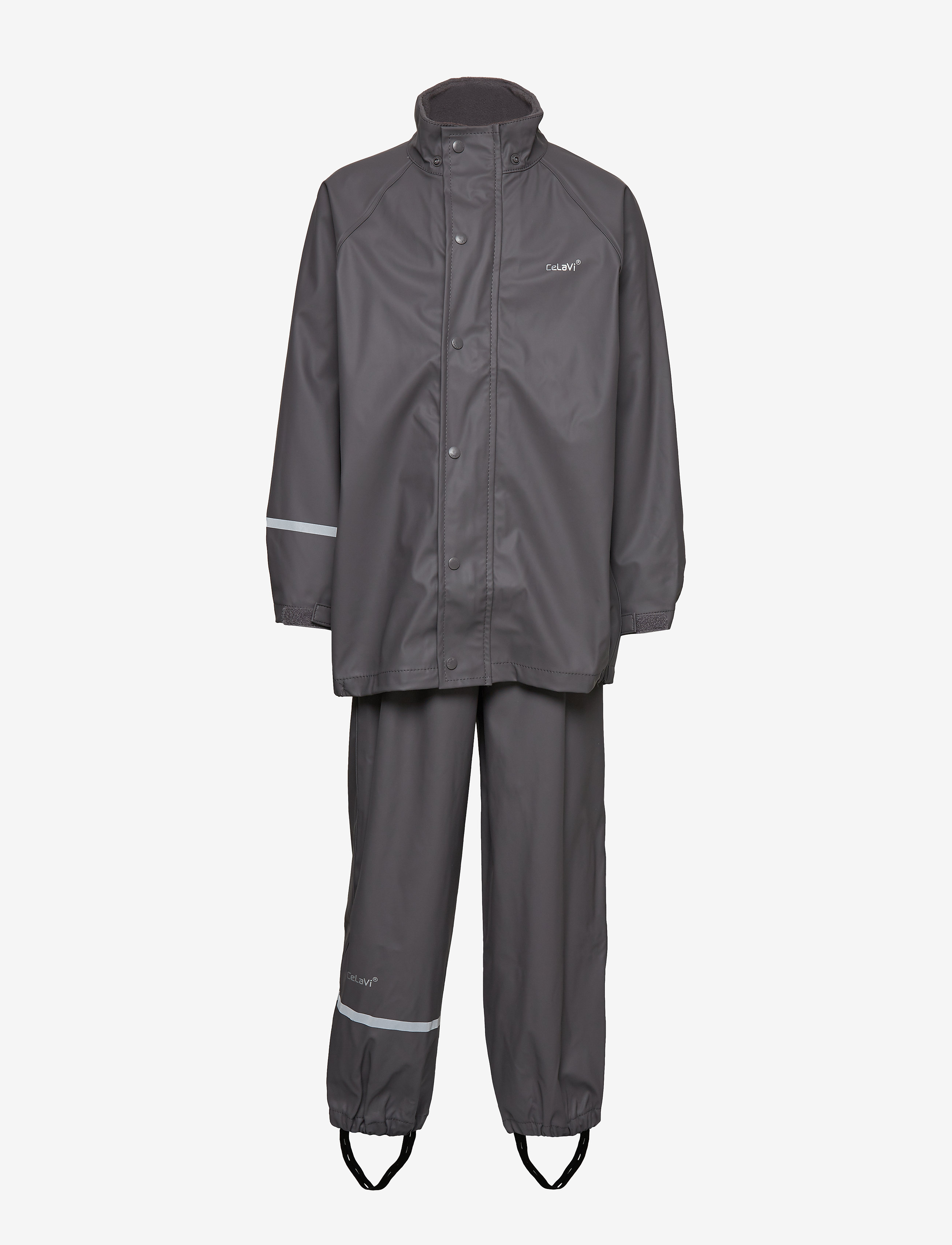 CeLaVi - Basic rainwear set -solid PU - Üleriided - grey - 2