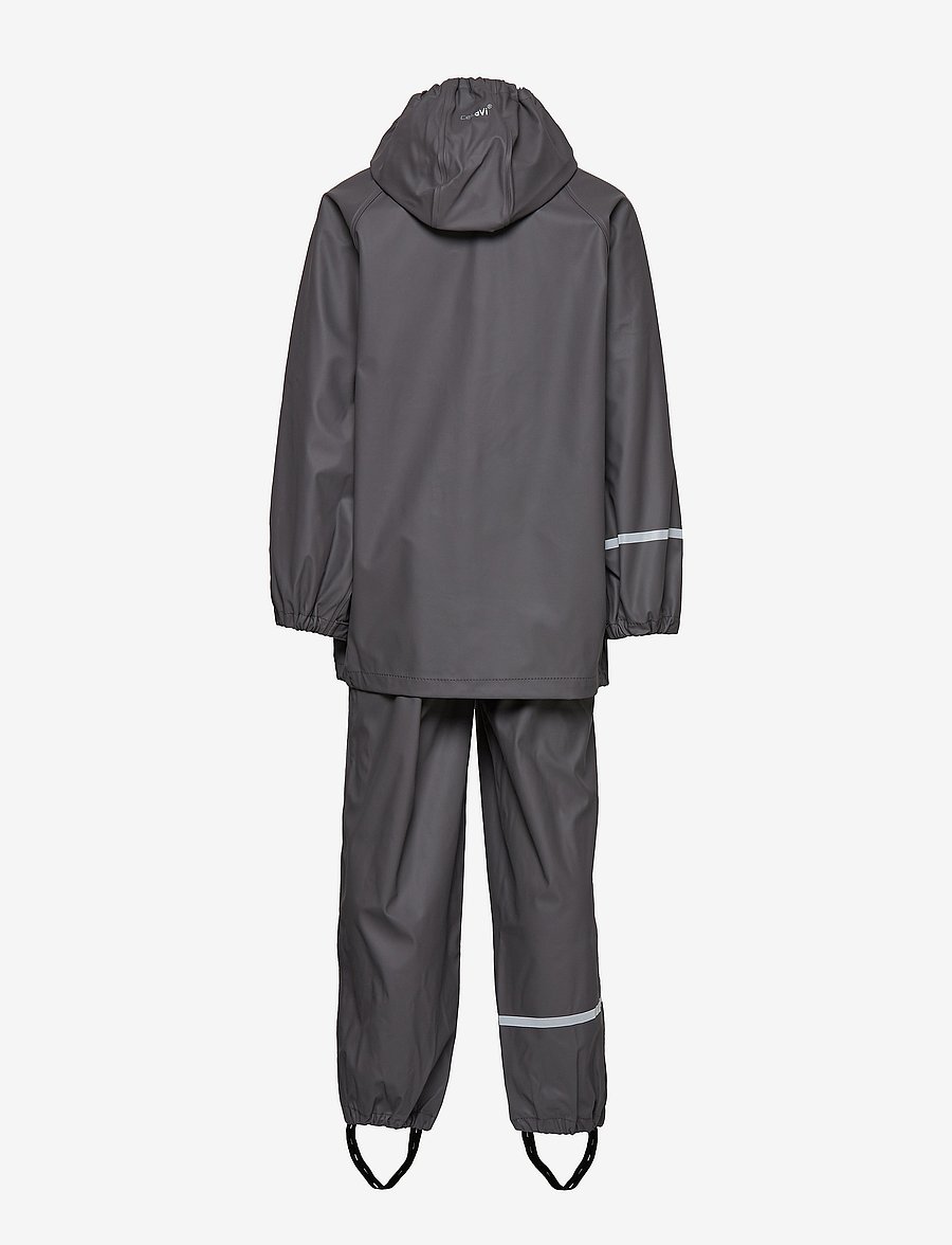 CeLaVi - Basic rainwear set -solid PU - ensembles de pluie - grey - 3