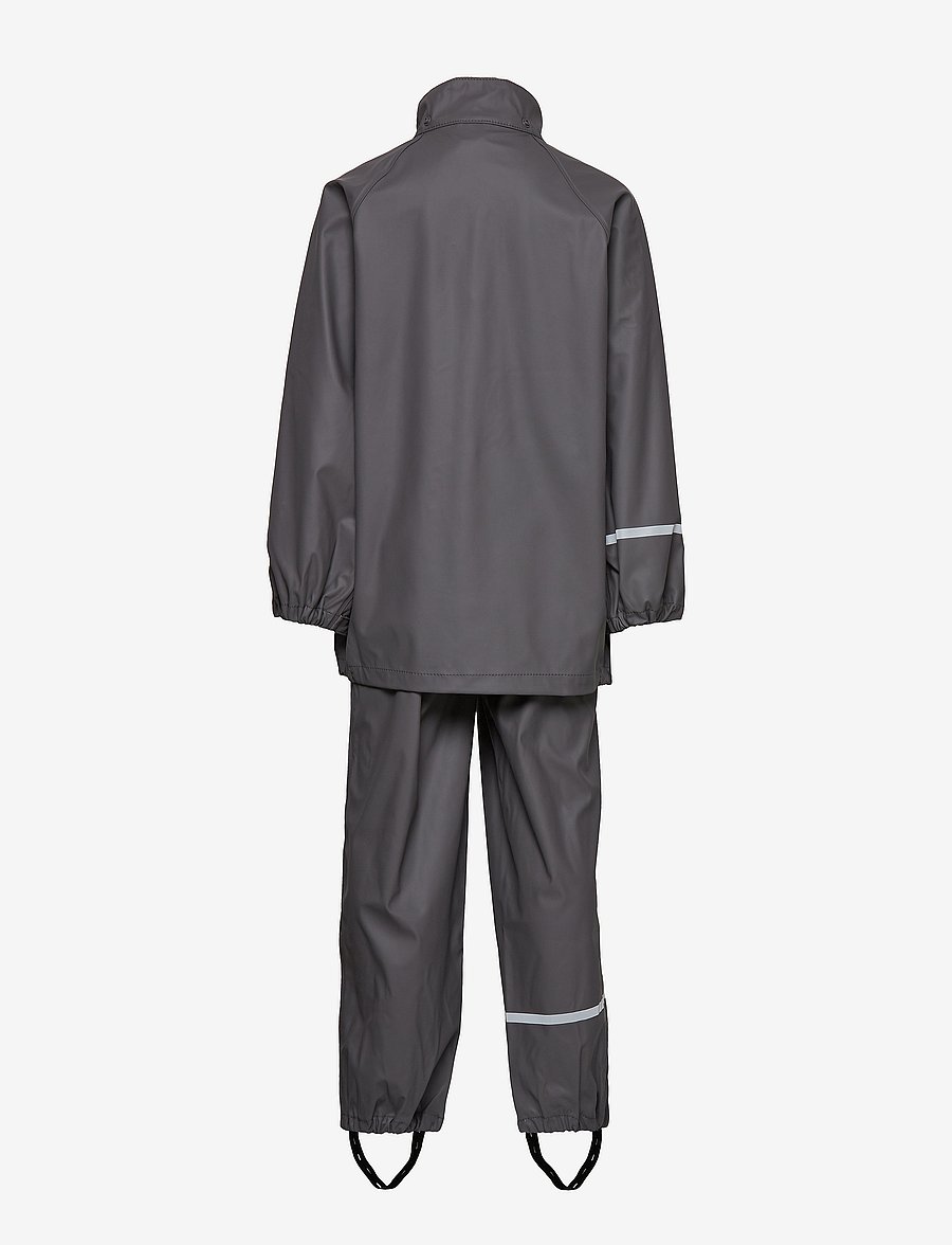 CeLaVi - Basic rainwear set -solid PU - ensembles de pluie - grey - 4