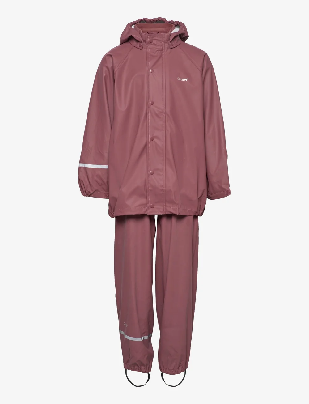 CeLaVi - Basic rainwear set -solid PU - rain sets - rose brown - 0