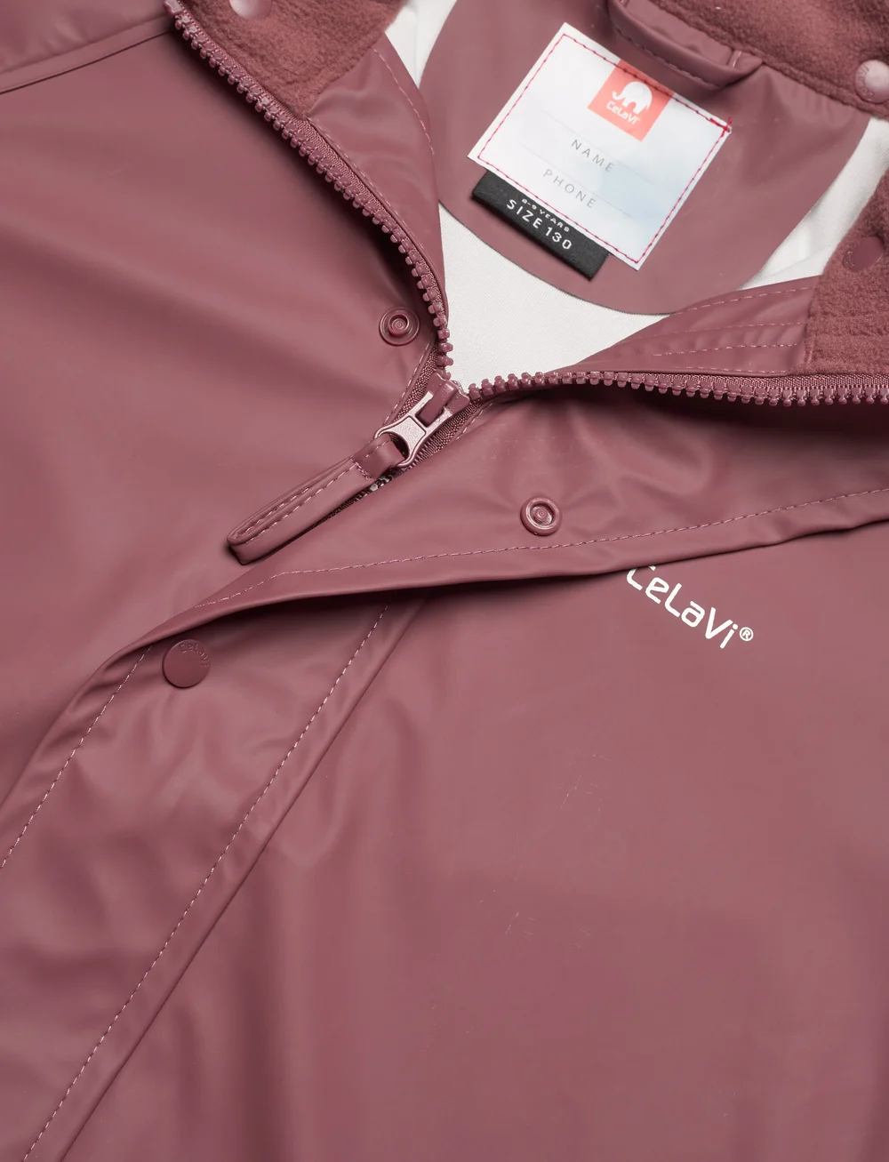 CeLaVi - Basic rainwear set -solid PU - regnsæt - rose brown - 4