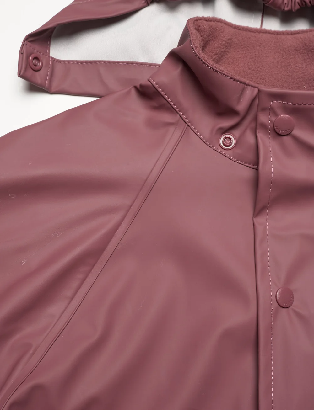 CeLaVi - Basic rainwear set -solid PU - regnsæt - rose brown - 5