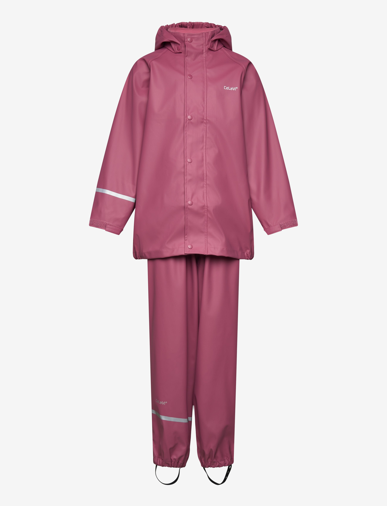 CeLaVi - Basic rainwear set -solid PU - rain sets - rose wine - 0