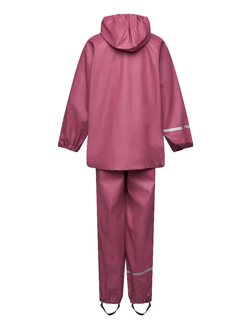 CeLaVi - Basic rainwear set -solid PU - rain sets - rose wine - 1