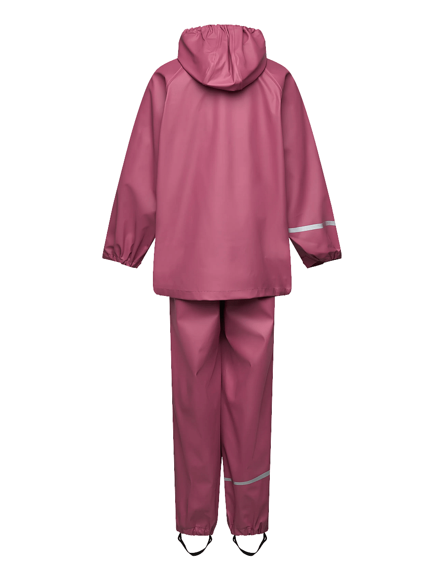 CeLaVi - Basic rainwear set -solid PU - regensets - rose wine - 1