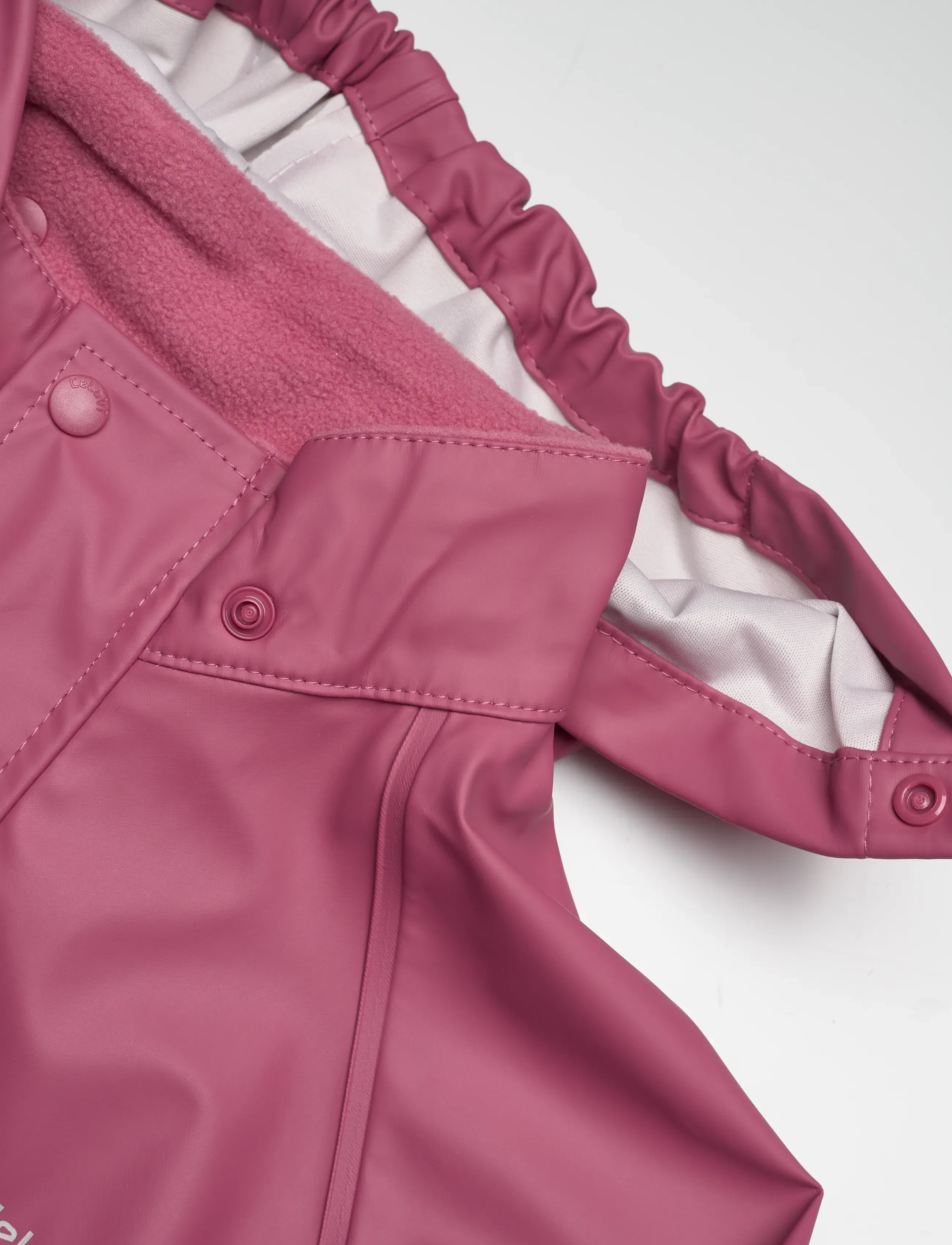 CeLaVi - Basic rainwear set -solid PU - regensets - rose wine - 5