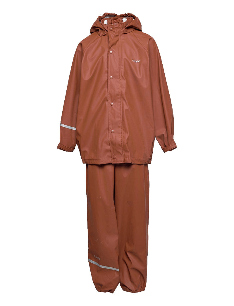 CeLaVi - Basic rainwear set -solid PU - regnsæt - tortoise shell - 0