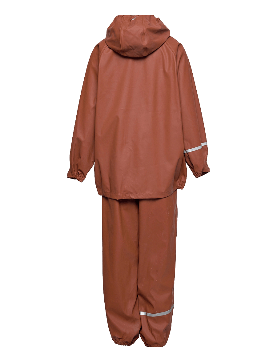 CeLaVi - Basic rainwear set -solid PU - rain sets - tortoise shell - 1