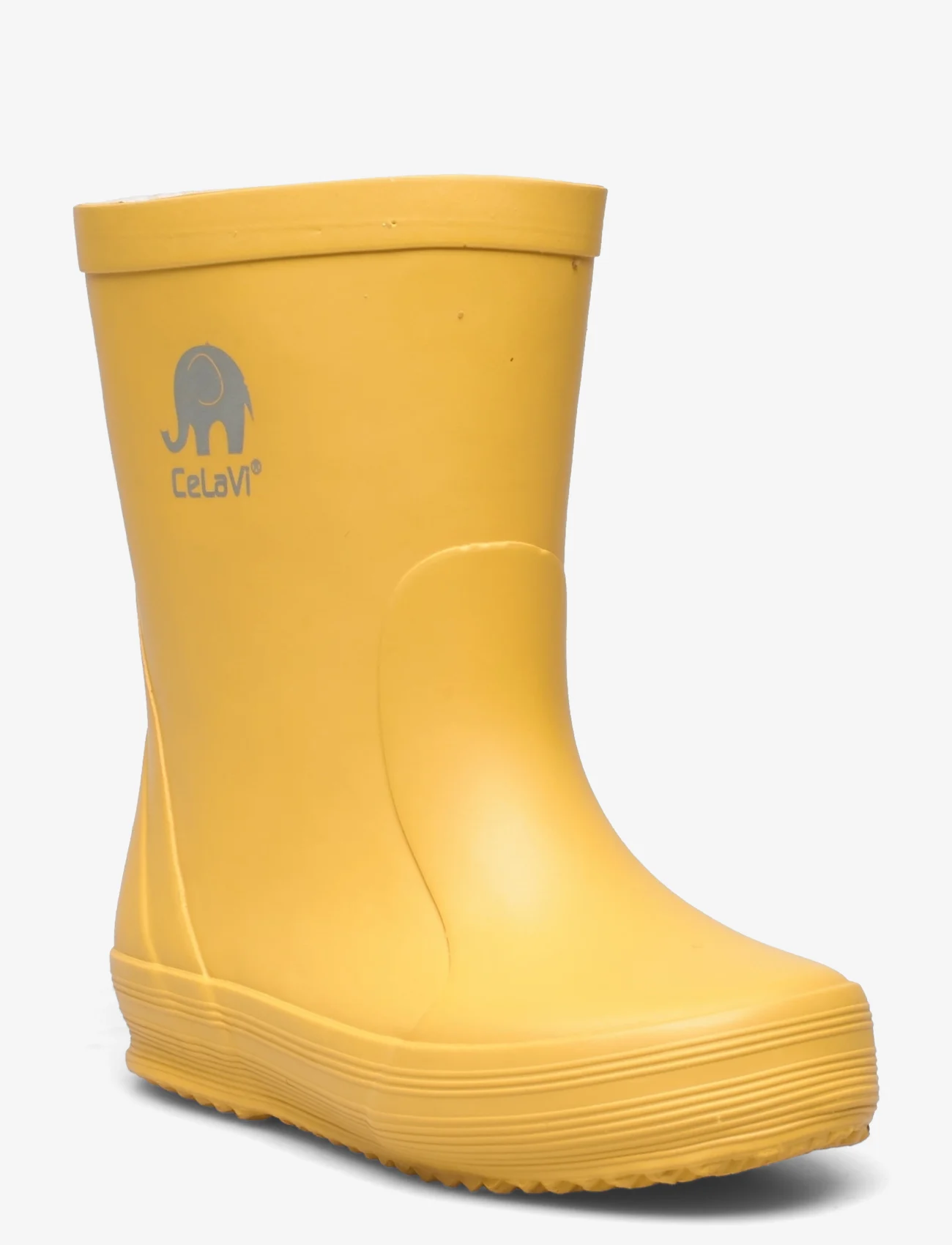 CeLaVi - Basic wellies -solid - gummistøvler uten linjer - mineral yellow - 0
