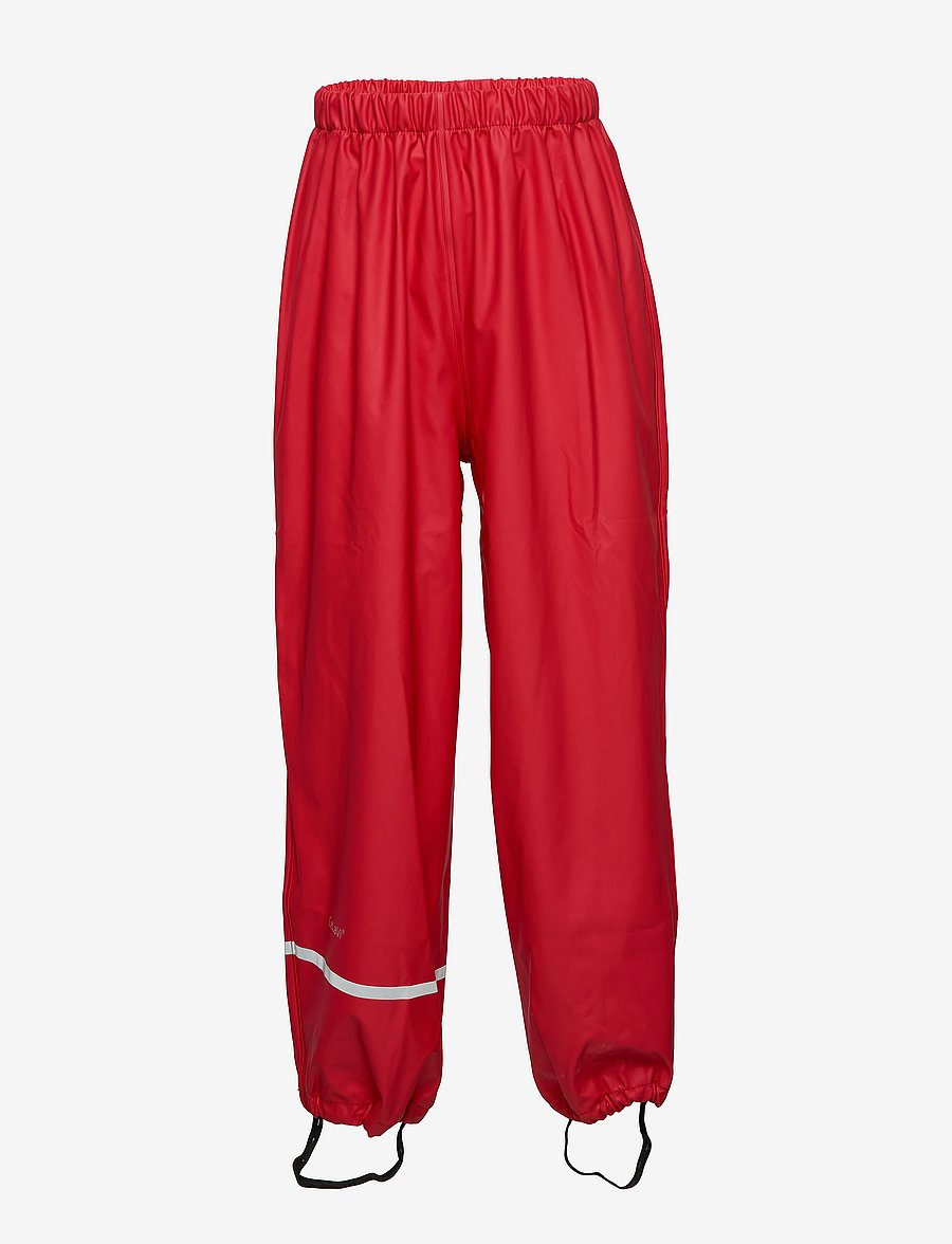 CeLaVi - Rainwear pants, solid - regnbukser - red - 0