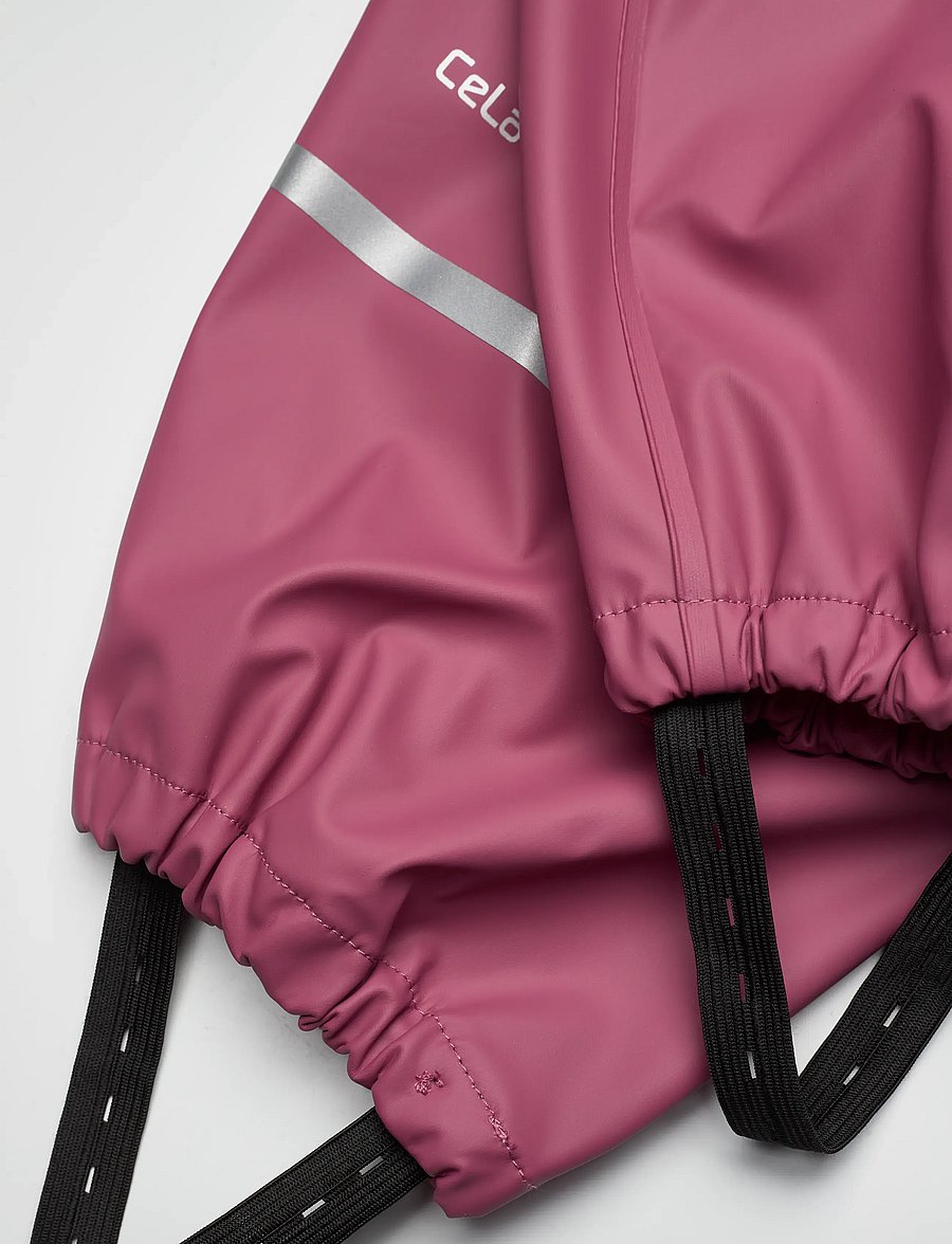 CeLaVi - Rainwear pants -solid PU - regnbukser - rose wine - 2
