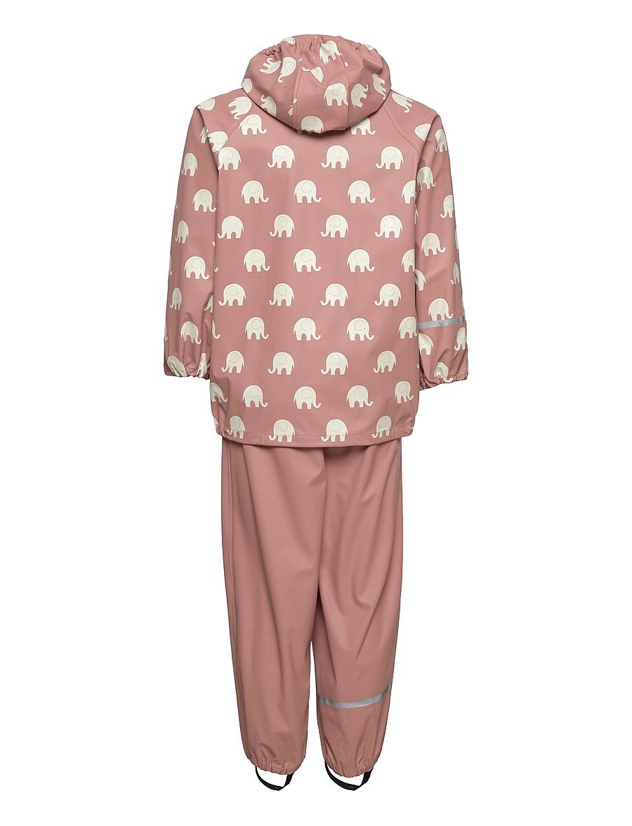 CeLaVi - Rainwear set elephant AOP - PU - komplekti - burlwood - 1