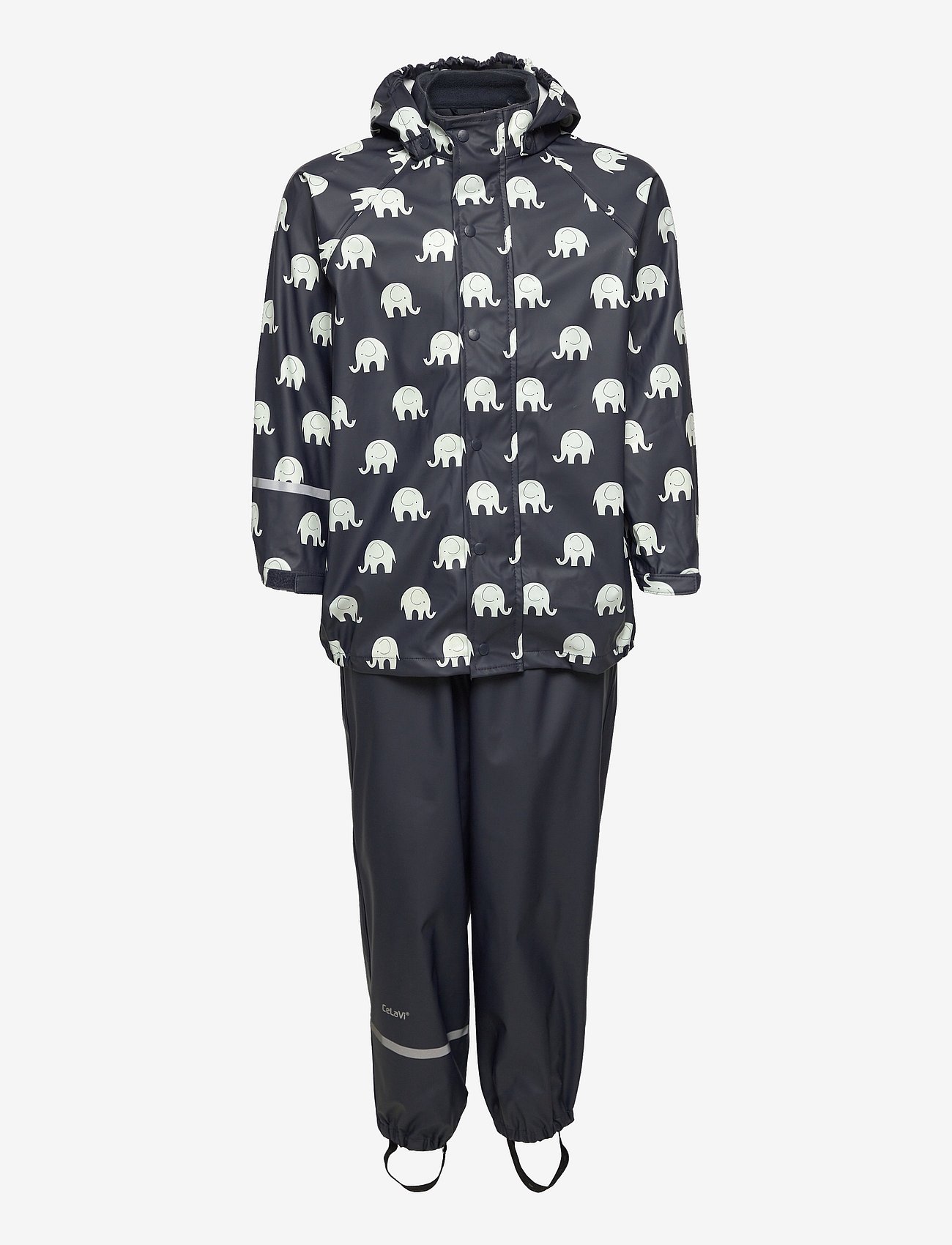 Rainwear set elephant AOP - PU - DARK