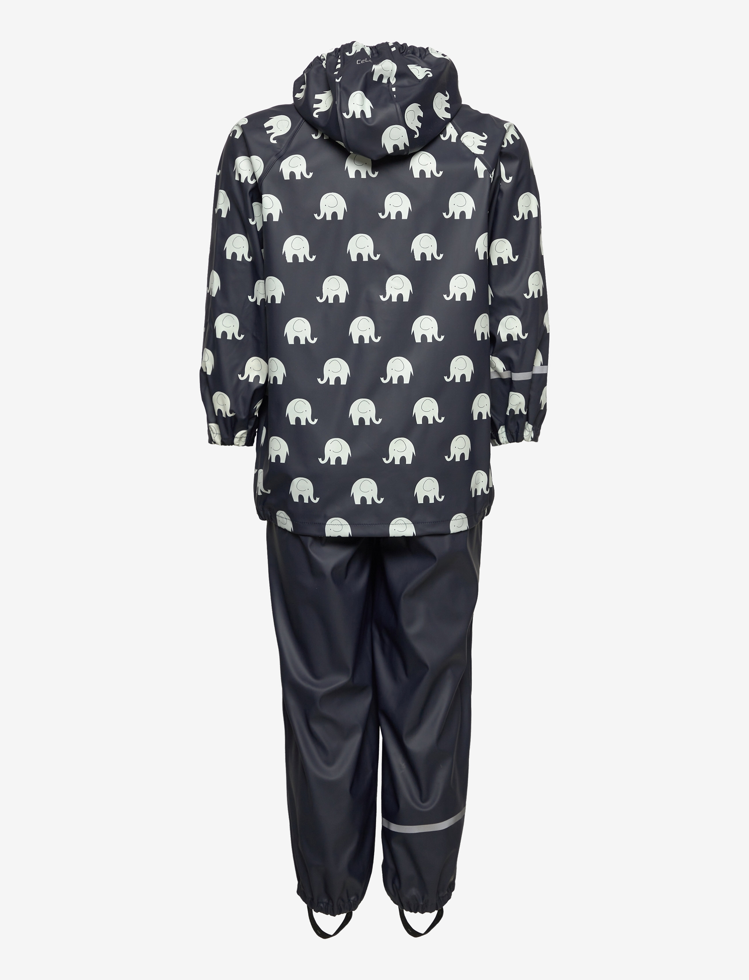 CeLaVi - Rainwear set elephant AOP - PU - overtøj - dark navy - 1
