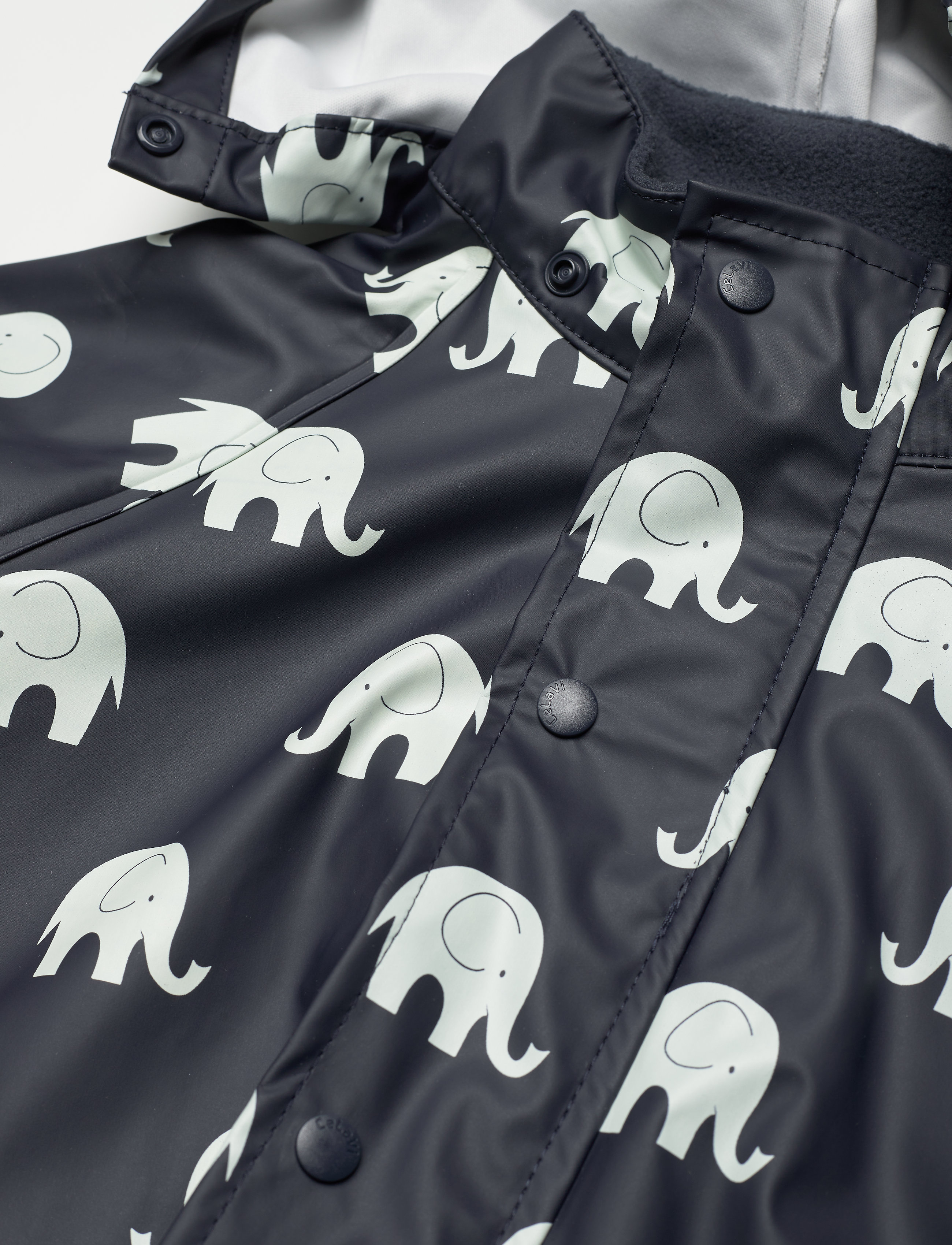 CeLaVi - Rainwear set elephant AOP - PU - overtøj - dark navy - 5