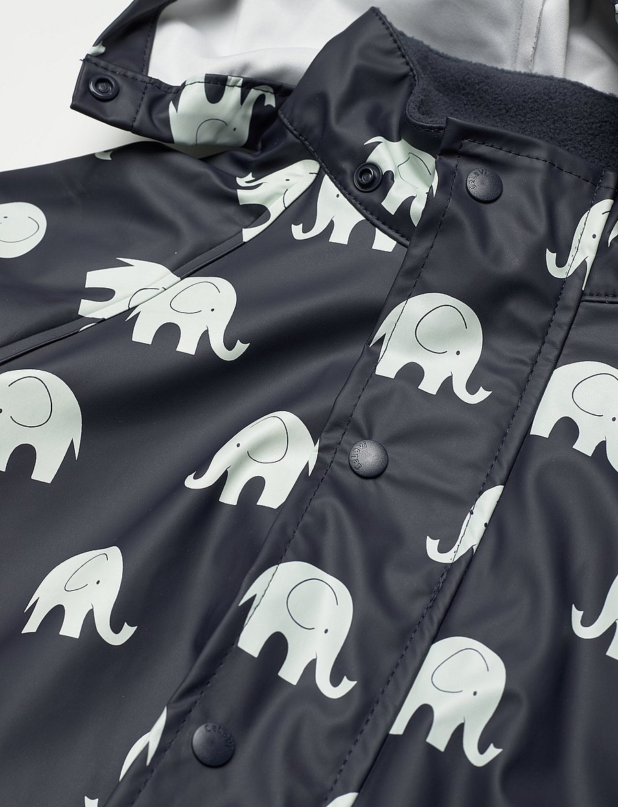 CeLaVi - Rainwear set elephant AOP - PU - komplekti - dark navy - 5
