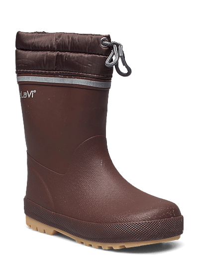 CeLaVi Thermal wellies w.lining-solid - Höga gummistövlar - ROCKY ROAD / brown